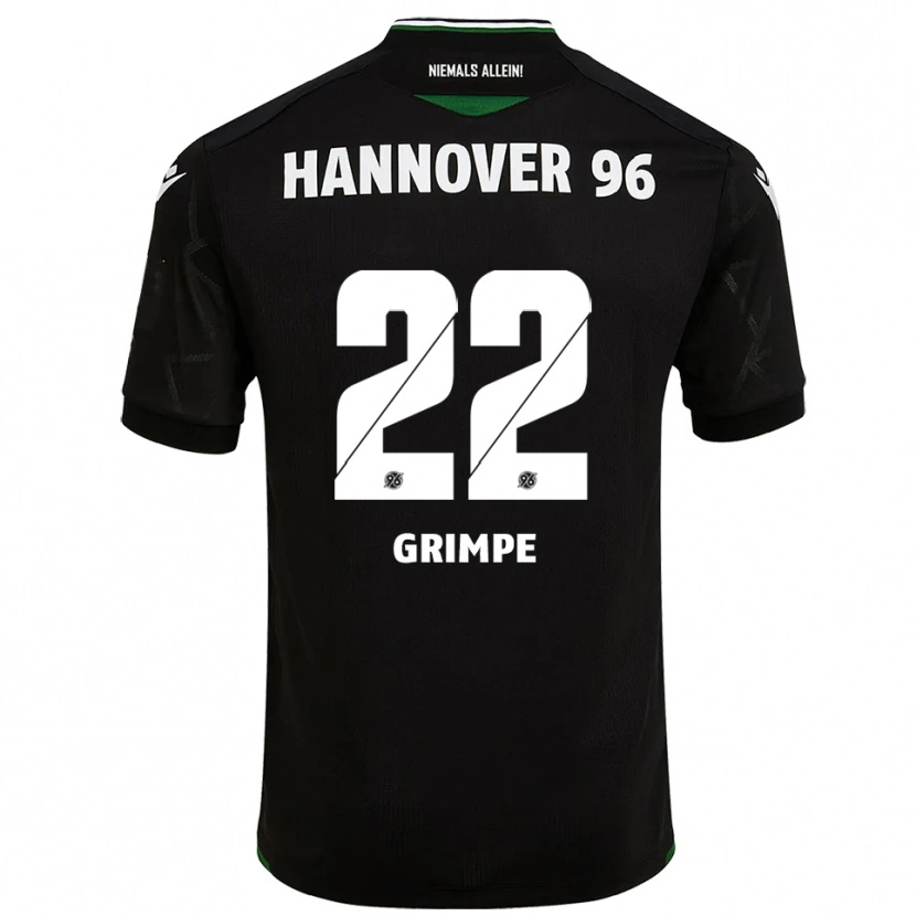 Danxen Kinder Luca-Joel Grimpe #22 Schwarz Grün Auswärtstrikot Trikot 2025/26 T-Shirt Schweiz