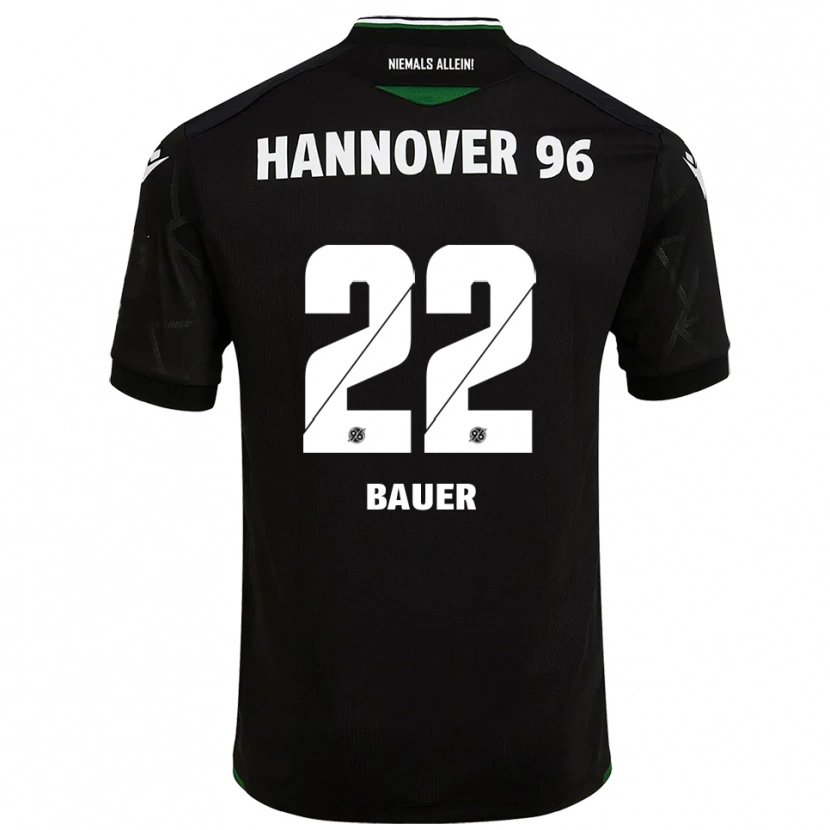 Danxen Kinder Elias Bauer #22 Schwarz Grün Auswärtstrikot Trikot 2025/26 T-Shirt Schweiz