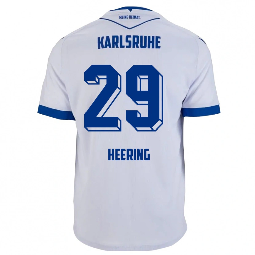 Danxen Kinder Simon Heering #29 Weiß Blau Auswärtstrikot Trikot 2025/26 T-Shirt Schweiz