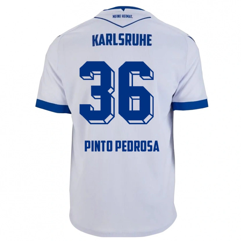 Danxen Kinder Rafael Pinto Pedrosa #36 Weiß Blau Auswärtstrikot Trikot 2025/26 T-Shirt Schweiz