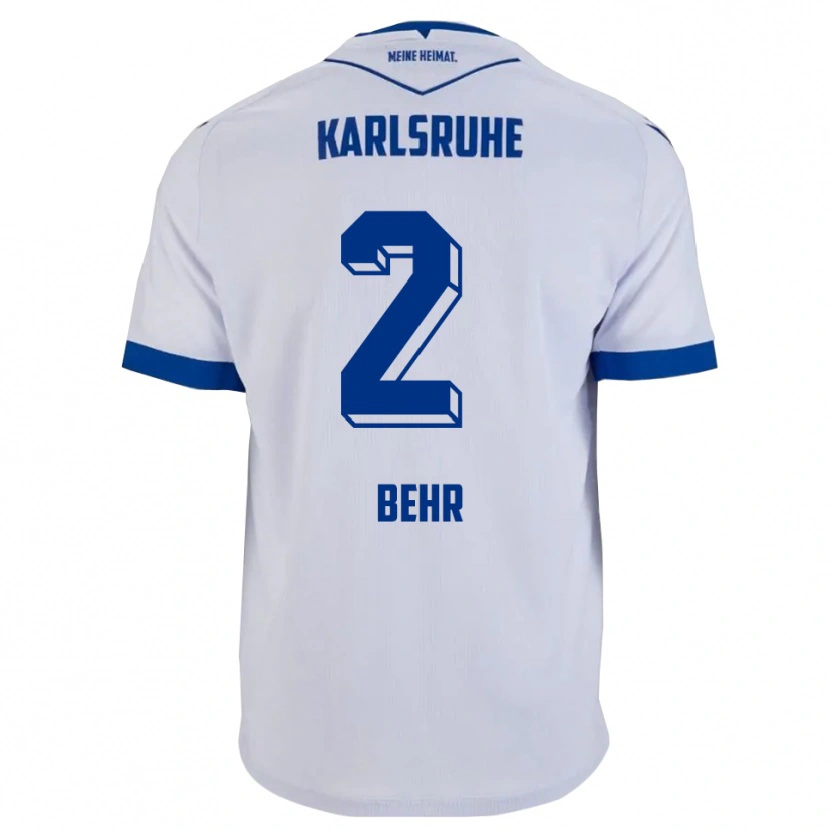 Danxen Kinder Niklas Behr #2 Weiß Blau Auswärtstrikot Trikot 2025/26 T-Shirt Schweiz