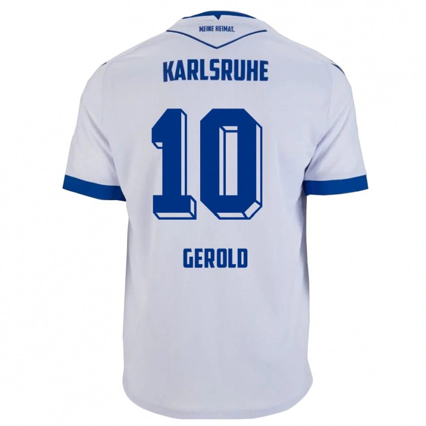 Danxen Kinder Julian Gerold #10 Weiß Blau Auswärtstrikot Trikot 2025/26 T-Shirt Schweiz