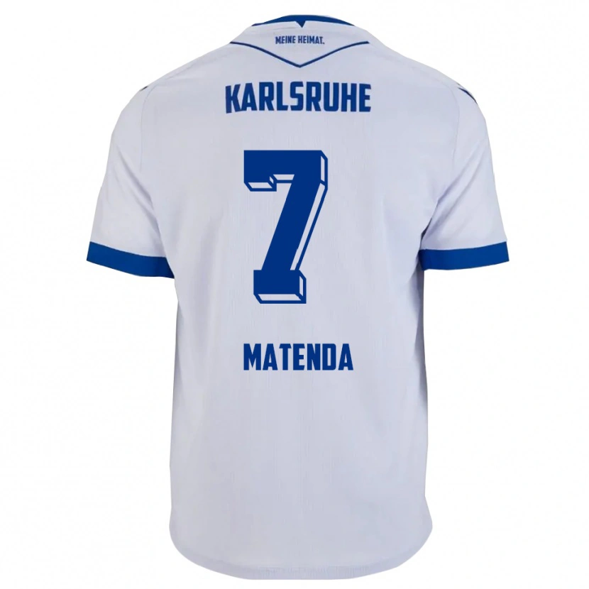 Danxen Kinder Toni Matenda #7 Weiß Blau Auswärtstrikot Trikot 2025/26 T-Shirt Schweiz