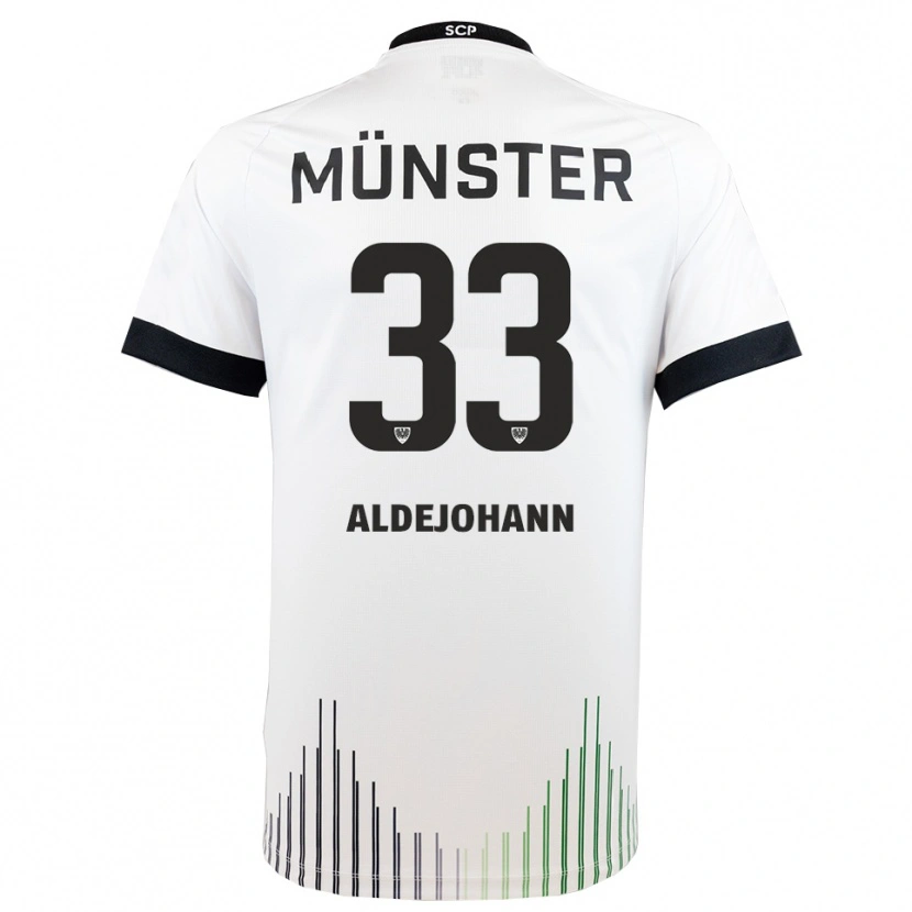 Danxen Kinder Sören Aldejohann #33 Weiß Schwarz Auswärtstrikot Trikot 2025/26 T-Shirt Schweiz