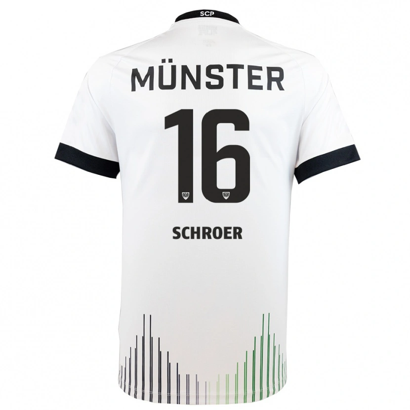Danxen Kinder Luca Schroer #16 Weiß Schwarz Auswärtstrikot Trikot 2025/26 T-Shirt Schweiz