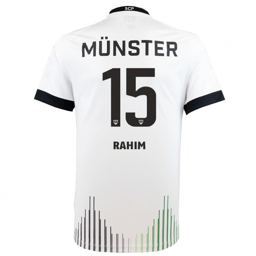 Danxen Kinder David Rahim #15 Weiß Schwarz Auswärtstrikot Trikot 2025/26 T-Shirt Schweiz