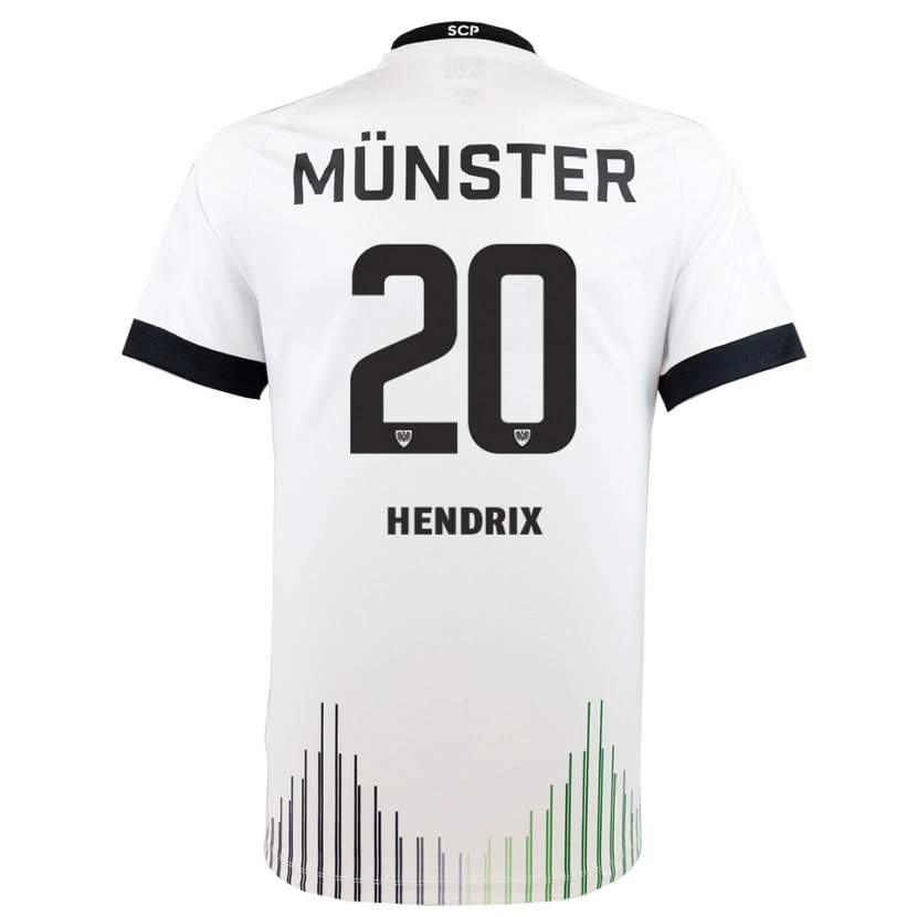 Danxen Kinder Jorrit Hendrix #20 Weiß Schwarz Auswärtstrikot Trikot 2025/26 T-Shirt Schweiz