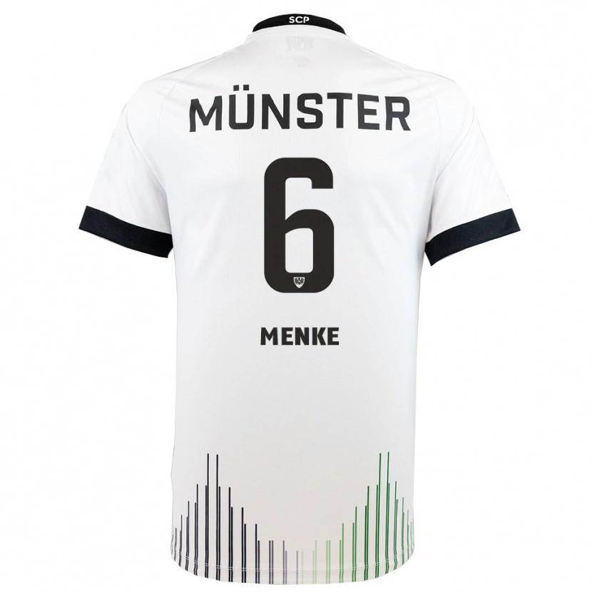 Danxen Kinder Ben Menke #6 Weiß Schwarz Auswärtstrikot Trikot 2025/26 T-Shirt Schweiz