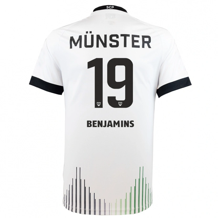 Danxen Kinder Marvin Benjamins #19 Weiß Schwarz Auswärtstrikot Trikot 2025/26 T-Shirt Schweiz