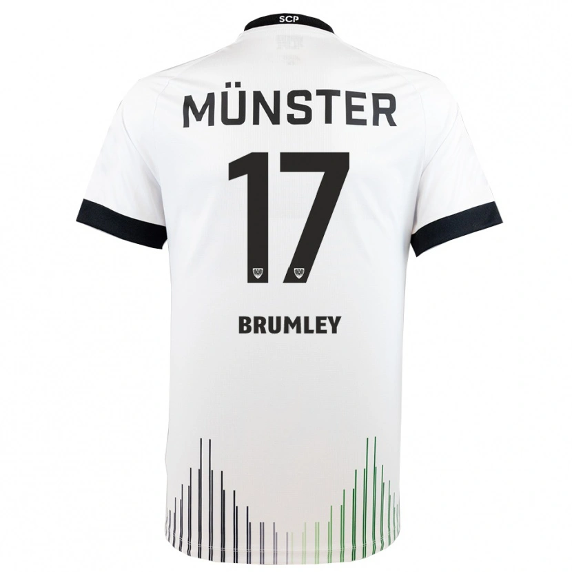 Danxen Kinder Florian Brumley #17 Weiß Schwarz Auswärtstrikot Trikot 2025/26 T-Shirt Schweiz