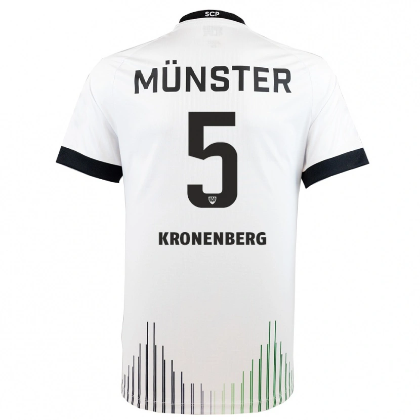Danxen Kinder Ben Kronenberg #5 Weiß Schwarz Auswärtstrikot Trikot 2025/26 T-Shirt Schweiz