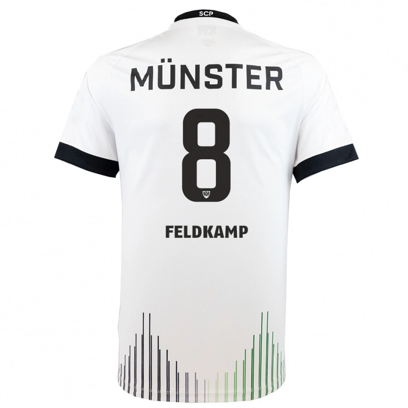 Danxen Kinder Noah Feldkamp #8 Weiß Schwarz Auswärtstrikot Trikot 2025/26 T-Shirt Schweiz