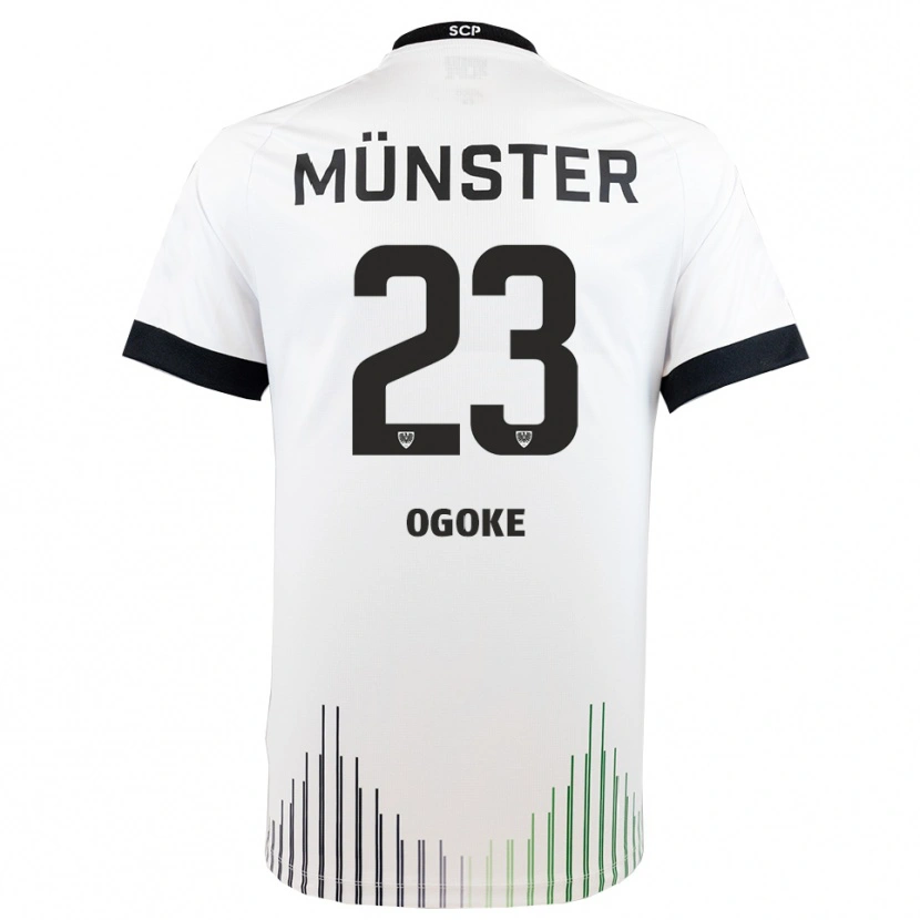 Danxen Kinder Desmond Ogoke #23 Weiß Schwarz Auswärtstrikot Trikot 2025/26 T-Shirt Schweiz