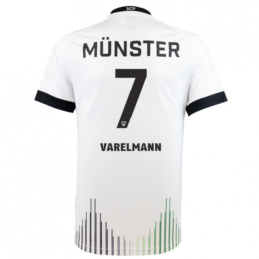 Danxen Kinder Malte Varelmann #7 Weiß Schwarz Auswärtstrikot Trikot 2025/26 T-Shirt Schweiz