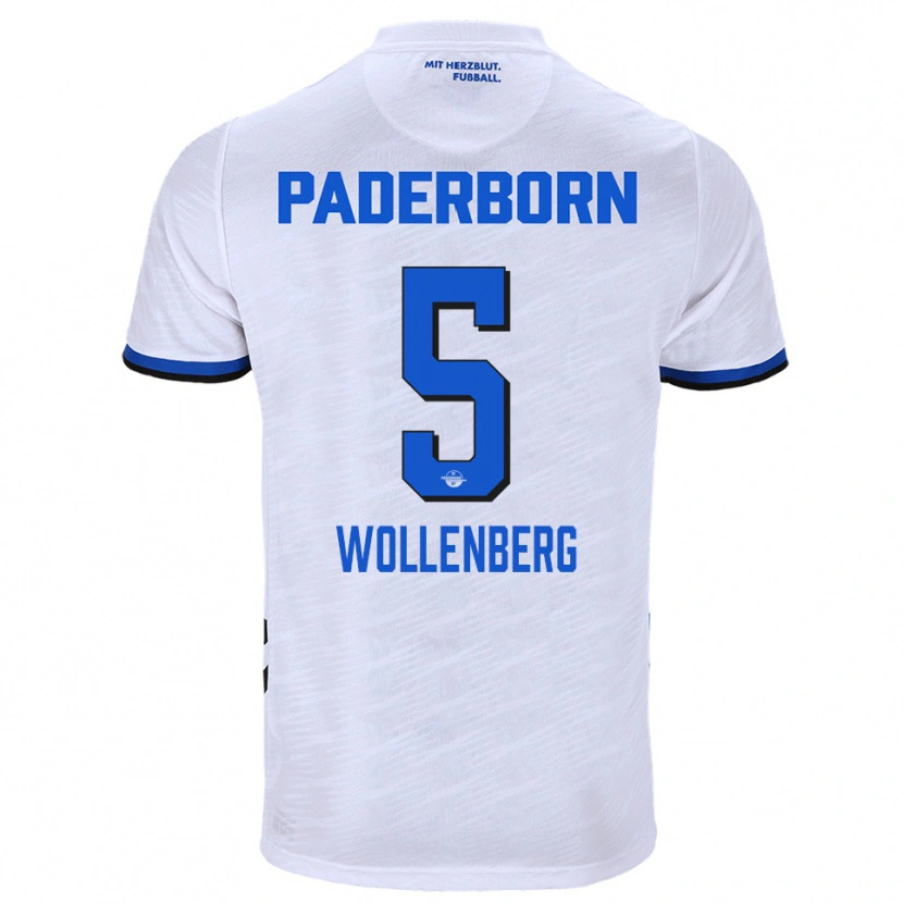Danxen Kinder Paul Wollenberg #5 Weiß Blau Auswärtstrikot Trikot 2025/26 T-Shirt Schweiz
