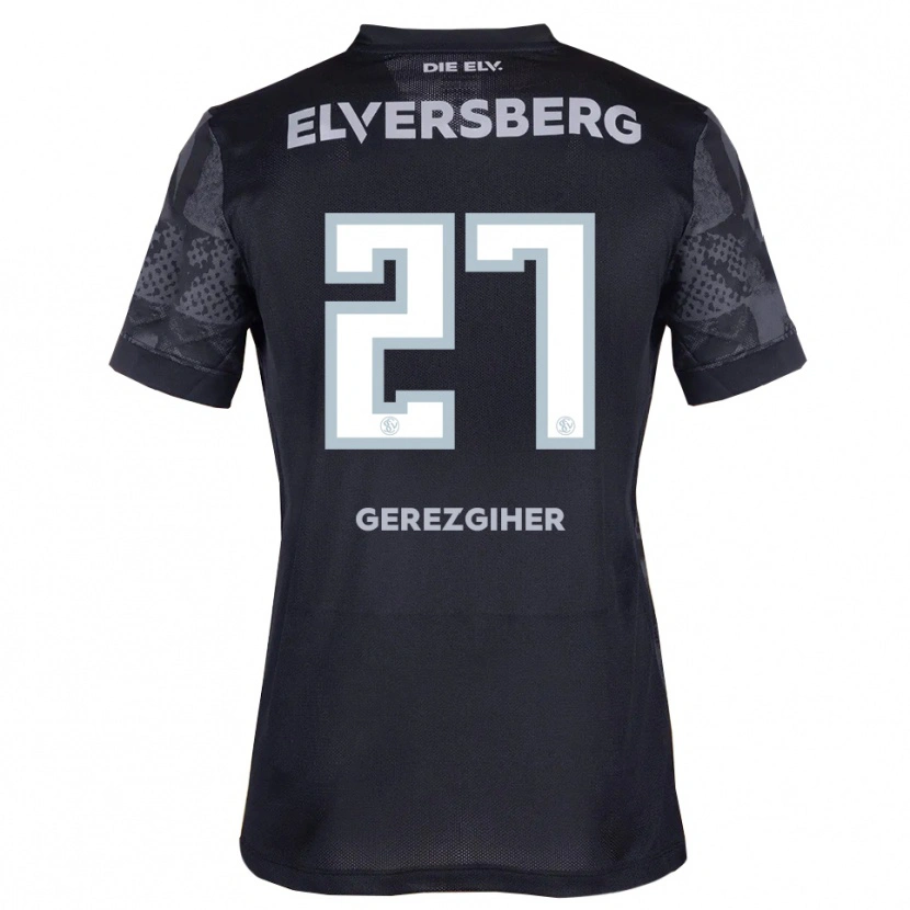 Danxen Kinder Filimon Gerezgiher #27 Schwarz Grau Auswärtstrikot Trikot 2025/26 T-Shirt Schweiz