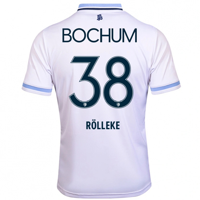 Danxen Kinder Hugo Rölleke #38 Weiß Himmelblau Auswärtstrikot Trikot 2025/26 T-Shirt Schweiz