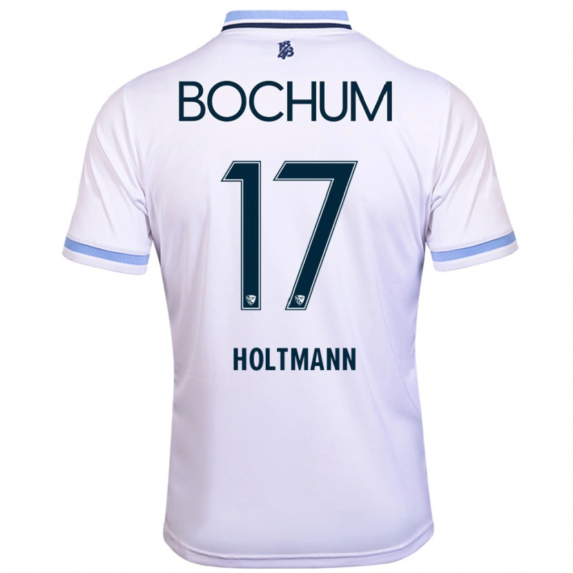 Danxen Kinder Gerrit Holtmann #17 Weiß Himmelblau Auswärtstrikot Trikot 2025/26 T-Shirt Schweiz