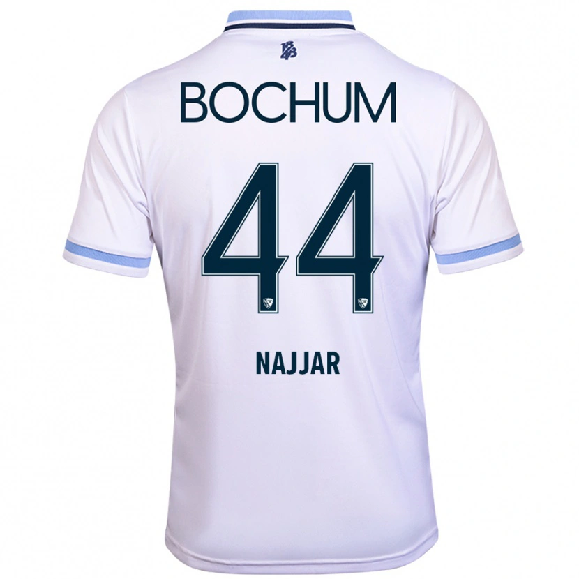 Danxen Kinder Jamil Najjar #44 Weiß Himmelblau Auswärtstrikot Trikot 2025/26 T-Shirt Schweiz