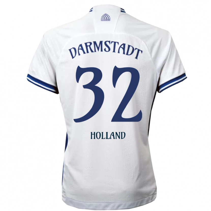 Danxen Kinder Fabian Holland #32 Weiß Blau Auswärtstrikot Trikot 2025/26 T-Shirt Schweiz
