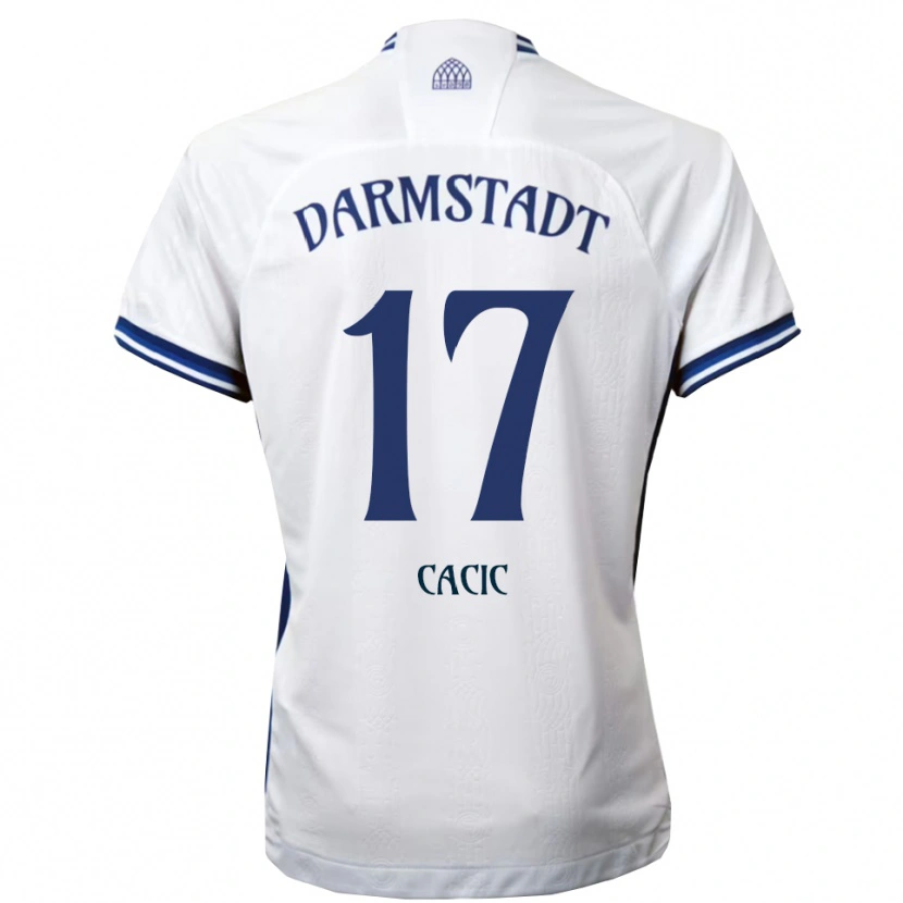 Danxen Kinder Antonio Cacic #17 Weiß Blau Auswärtstrikot Trikot 2025/26 T-Shirt Schweiz