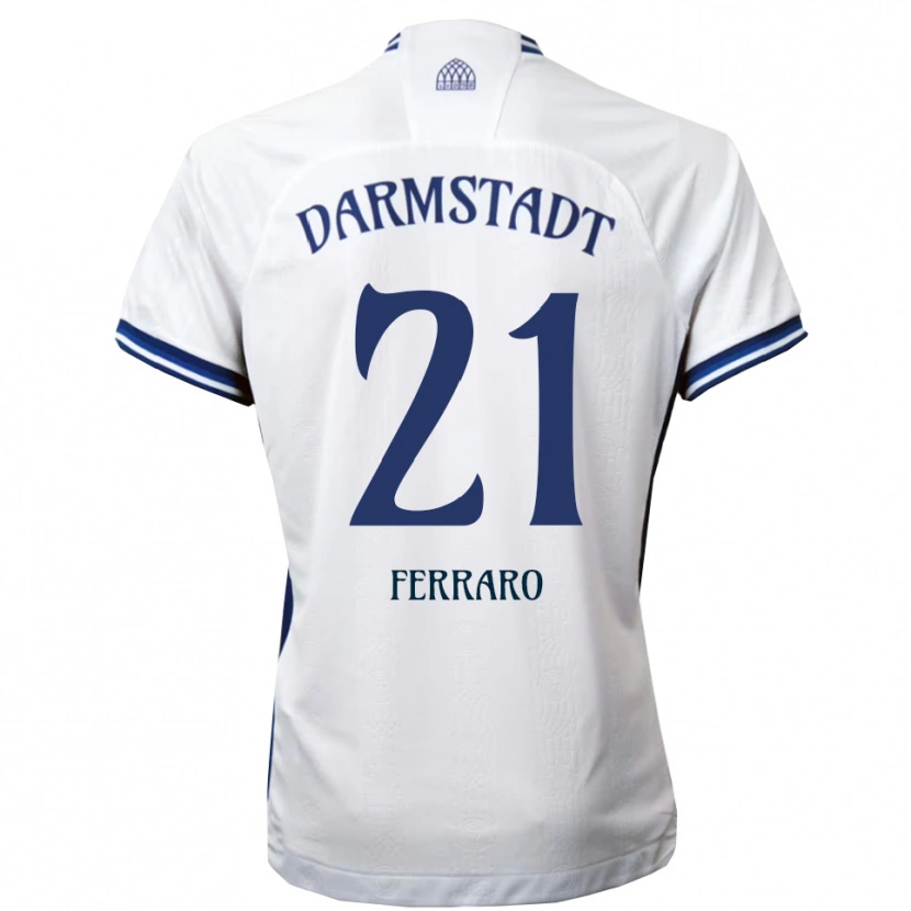 Danxen Kinder Enzo Ferraro #21 Weiß Blau Auswärtstrikot Trikot 2025/26 T-Shirt Schweiz