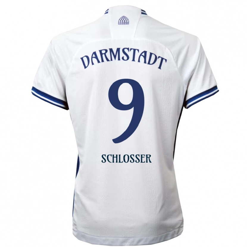 Danxen Kinder Mika Schlosser #9 Weiß Blau Auswärtstrikot Trikot 2025/26 T-Shirt Schweiz