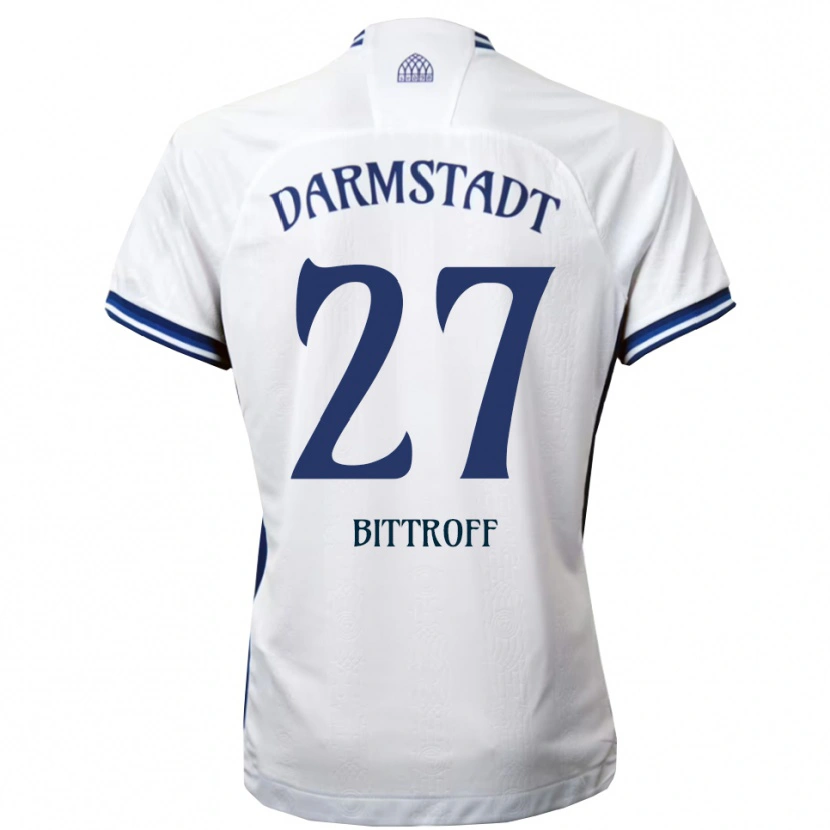 Danxen Kinder Maurice Bittroff #27 Weiß Blau Auswärtstrikot Trikot 2025/26 T-Shirt Schweiz