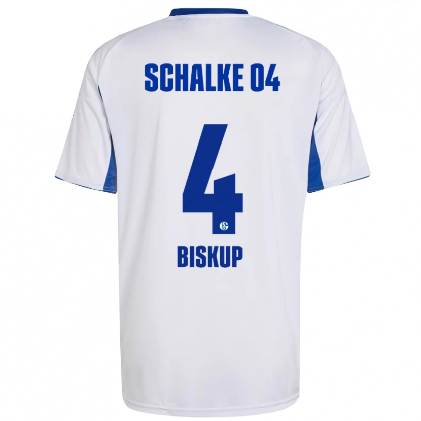 Danxen Kinder Michelle Biskup #4 Weiß Blau Auswärtstrikot Trikot 2025/26 T-Shirt Schweiz