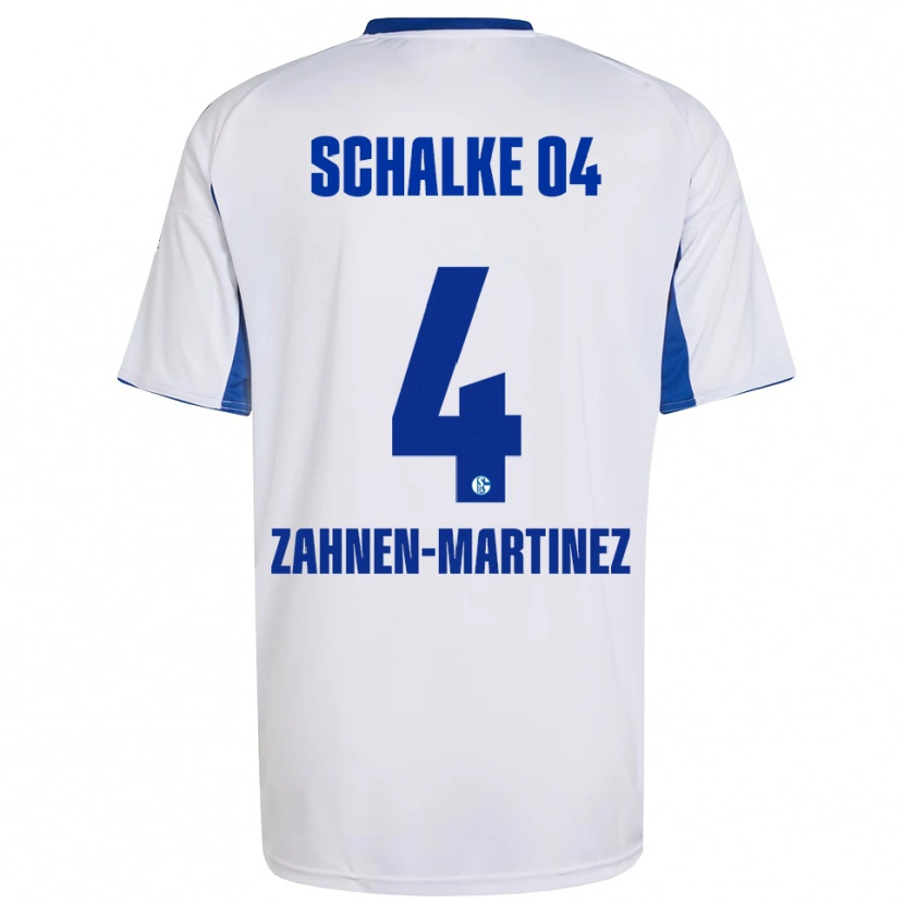 Danxen Kinder Pablo Zahnen-Martinez #4 Weiß Blau Auswärtstrikot Trikot 2025/26 T-Shirt Schweiz