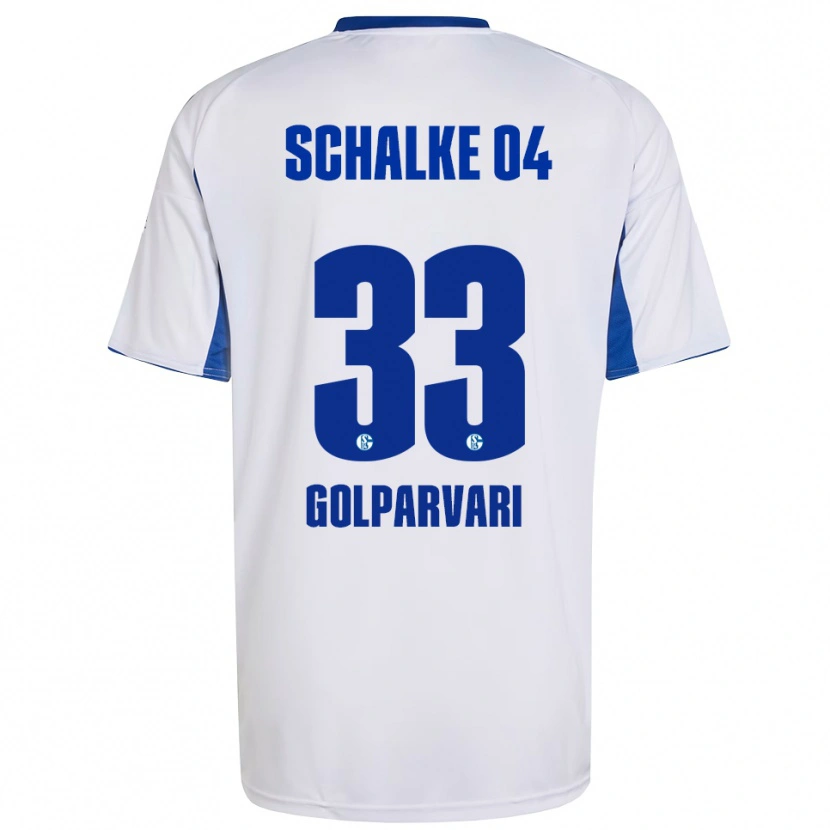 Danxen Kinder Tara Golparvari #33 Weiß Blau Auswärtstrikot Trikot 2025/26 T-Shirt Schweiz