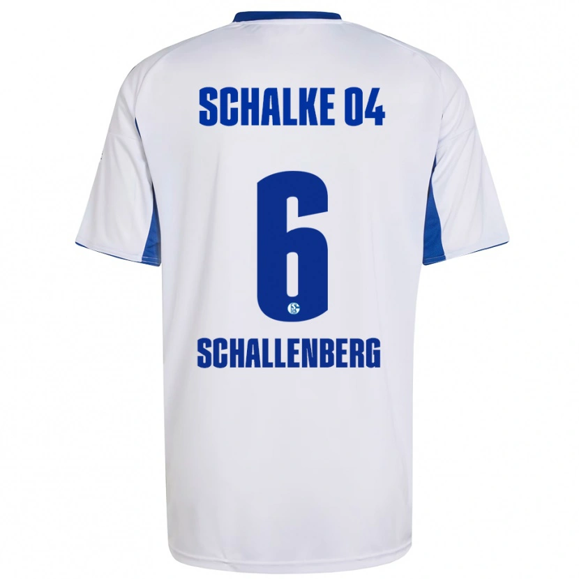 Danxen Kinder Ron Schallenberg #6 Weiß Blau Auswärtstrikot Trikot 2025/26 T-Shirt Schweiz