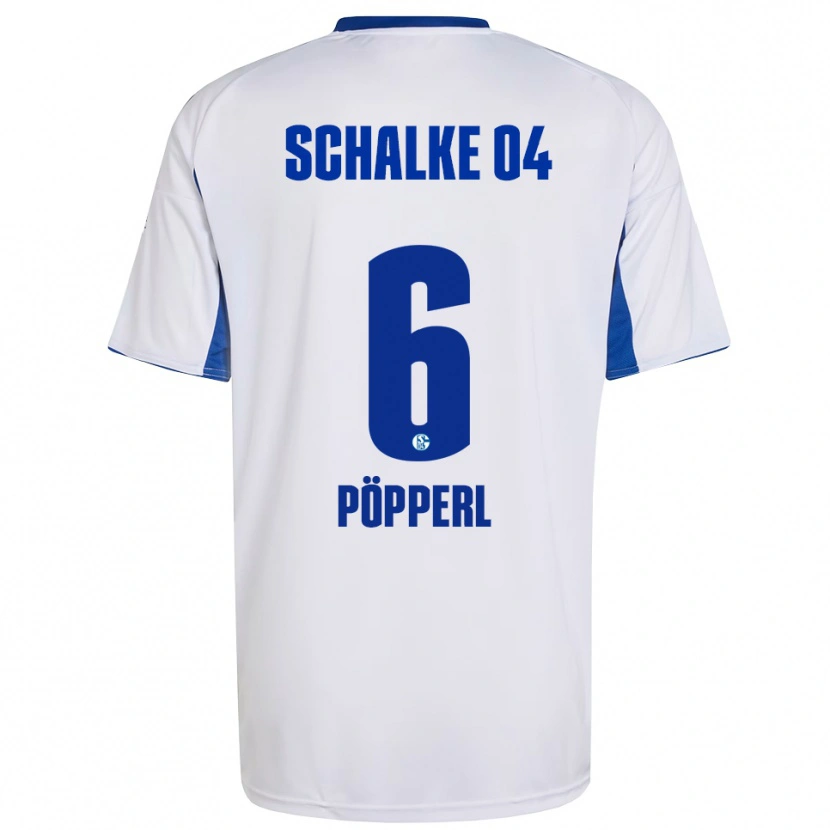 Danxen Kinder Paul Pöpperl #6 Weiß Blau Auswärtstrikot Trikot 2025/26 T-Shirt Schweiz