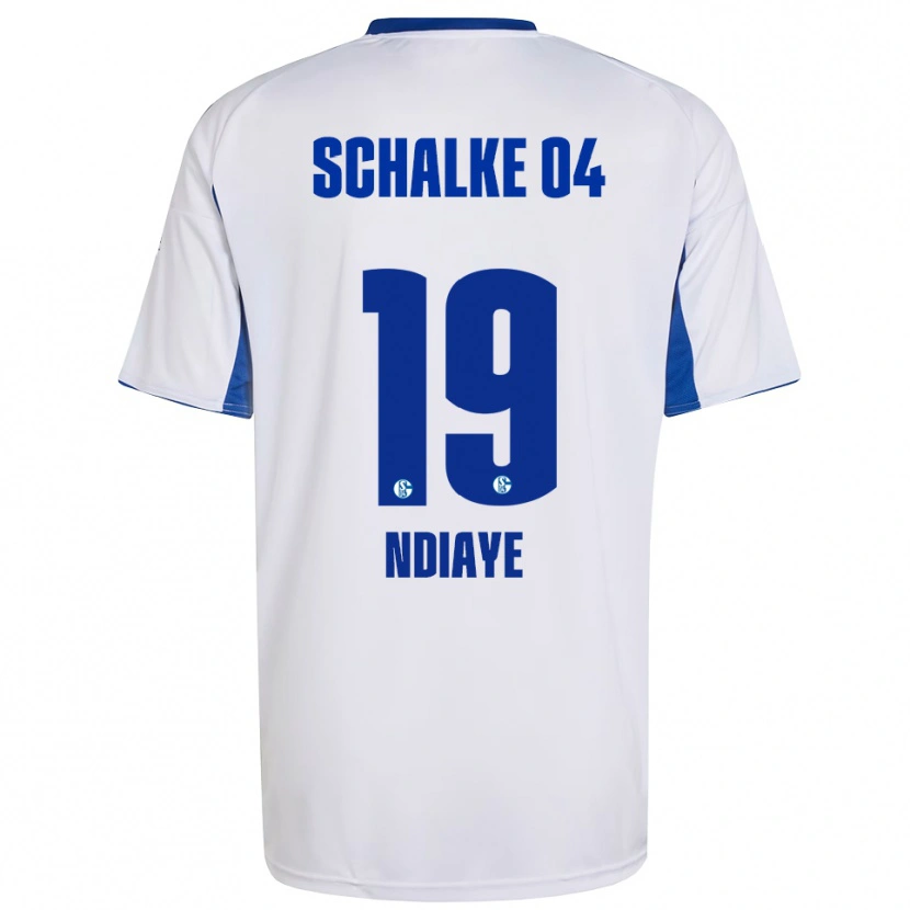 Danxen Kinder Jean-Paul Ndiaye #19 Weiß Blau Auswärtstrikot Trikot 2025/26 T-Shirt Schweiz