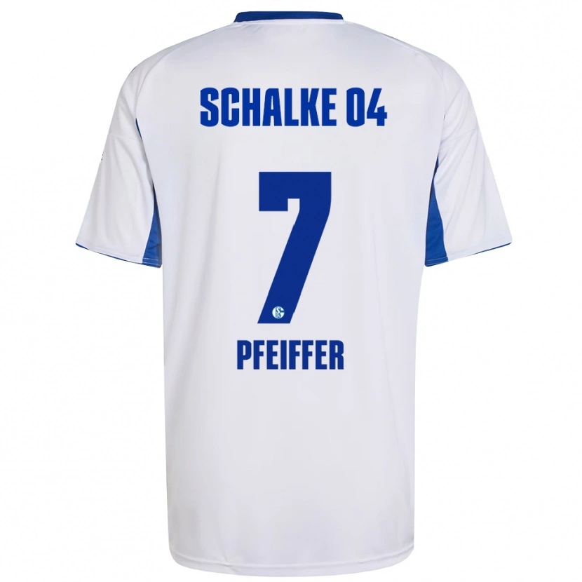 Danxen Kinder Tim Pfeiffer #7 Weiß Blau Auswärtstrikot Trikot 2025/26 T-Shirt Schweiz