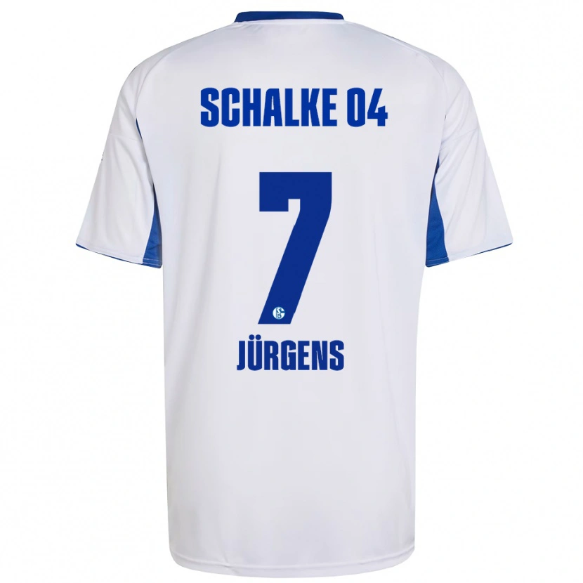 Danxen Kinder Celina Jürgens #7 Weiß Blau Auswärtstrikot Trikot 2025/26 T-Shirt Schweiz