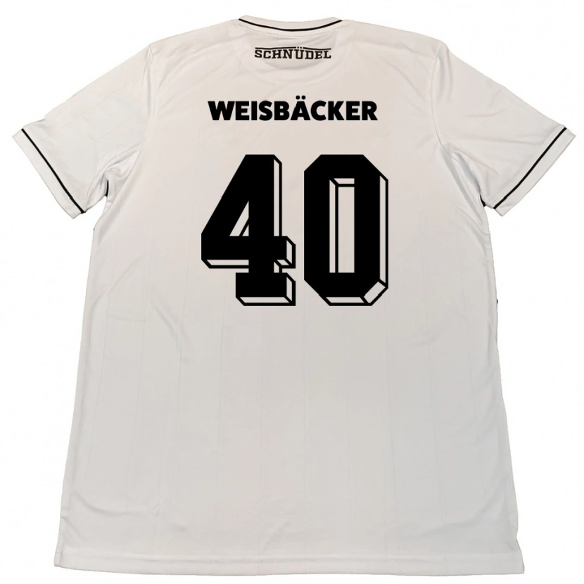 Danxen Kinder Maximilian Weisbäcker #40 Weiß Schwarz Auswärtstrikot Trikot 2025/26 T-Shirt Schweiz