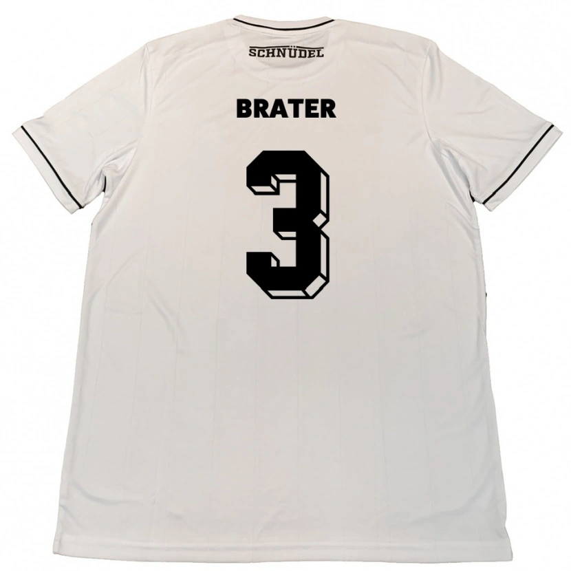 Danxen Kinder Janis Brater #3 Weiß Schwarz Auswärtstrikot Trikot 2025/26 T-Shirt Schweiz