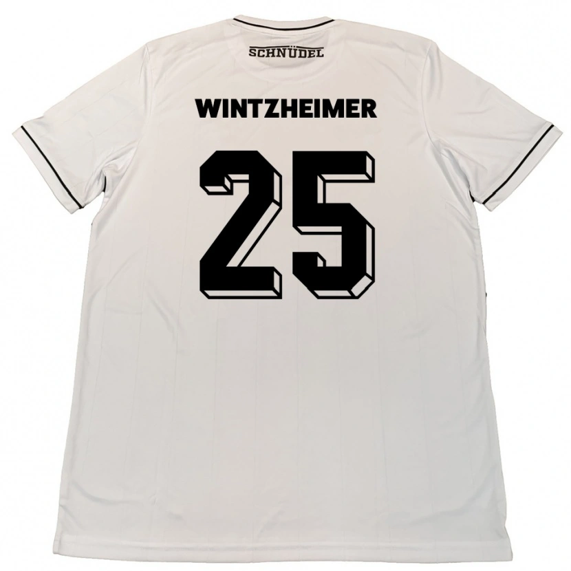 Danxen Kinder Manuel Wintzheimer #25 Weiß Schwarz Auswärtstrikot Trikot 2025/26 T-Shirt Schweiz