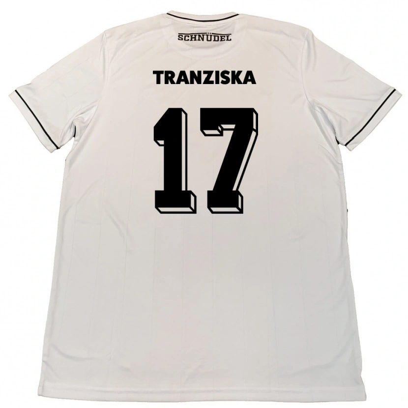 Danxen Kinder Jakob Tranziska #17 Weiß Schwarz Auswärtstrikot Trikot 2025/26 T-Shirt Schweiz