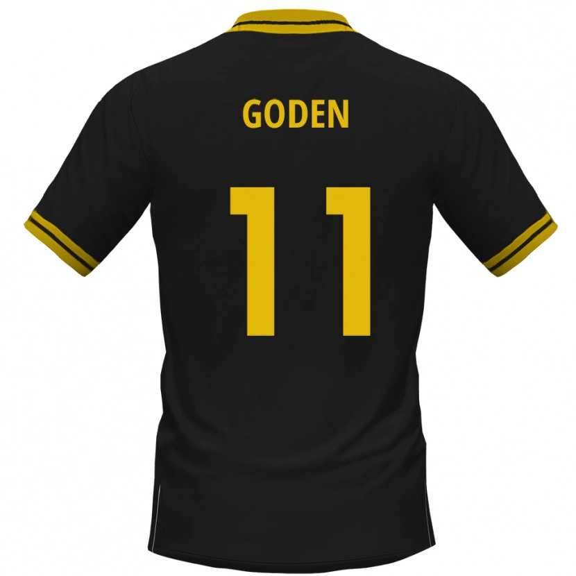 Danxen Kinder Kevin Goden #11 Schwarz Gelb Auswärtstrikot Trikot 2025/26 T-Shirt Schweiz
