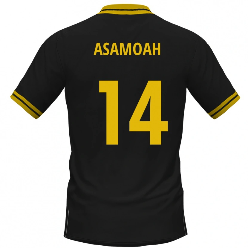 Danxen Kinder Jaden Asamoah #14 Schwarz Gelb Auswärtstrikot Trikot 2025/26 T-Shirt Schweiz