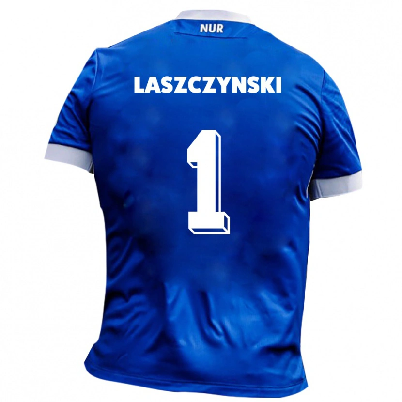 Danxen Kinder Adam Laszczynski #1 Blau Weiß Auswärtstrikot Trikot 2025/26 T-Shirt Schweiz