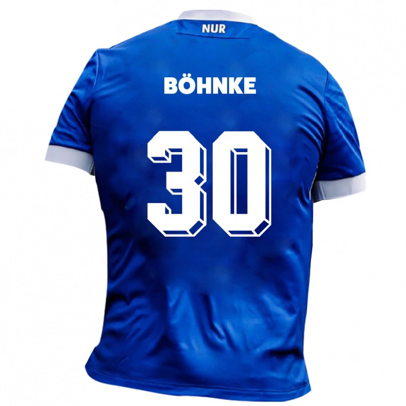 Danxen Kinder Max Böhnke #30 Blau Weiß Auswärtstrikot Trikot 2025/26 T-Shirt Schweiz
