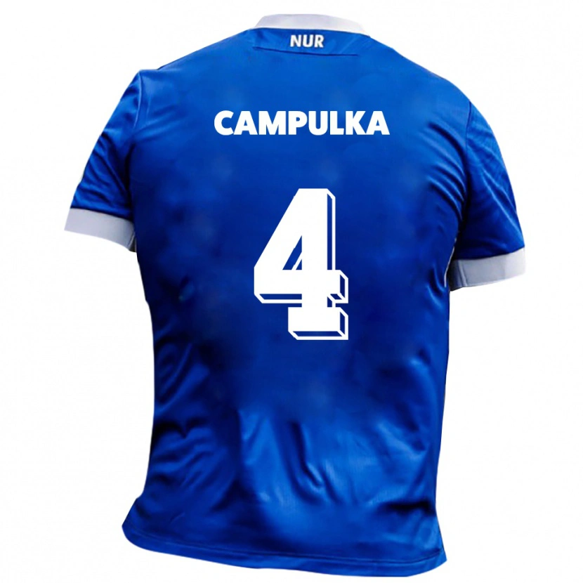 Danxen Kinder Tim Campulka #4 Blau Weiß Auswärtstrikot Trikot 2025/26 T-Shirt Schweiz