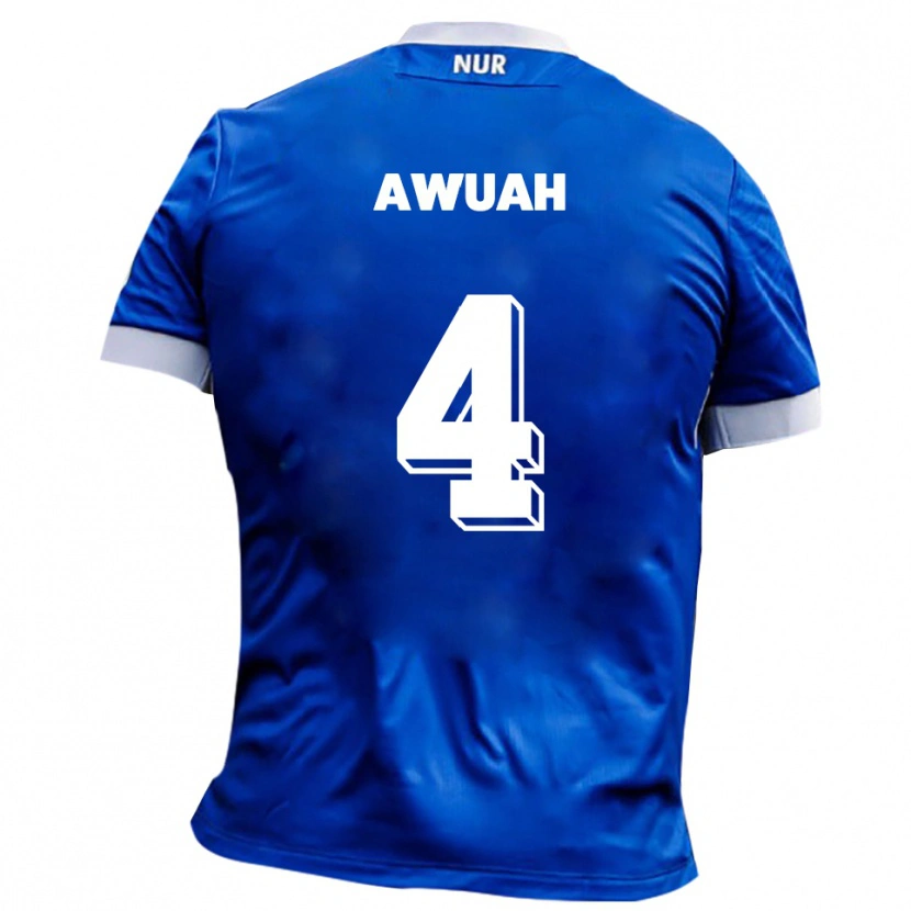 Danxen Kinder Joel Awuah #4 Blau Weiß Auswärtstrikot Trikot 2025/26 T-Shirt Schweiz