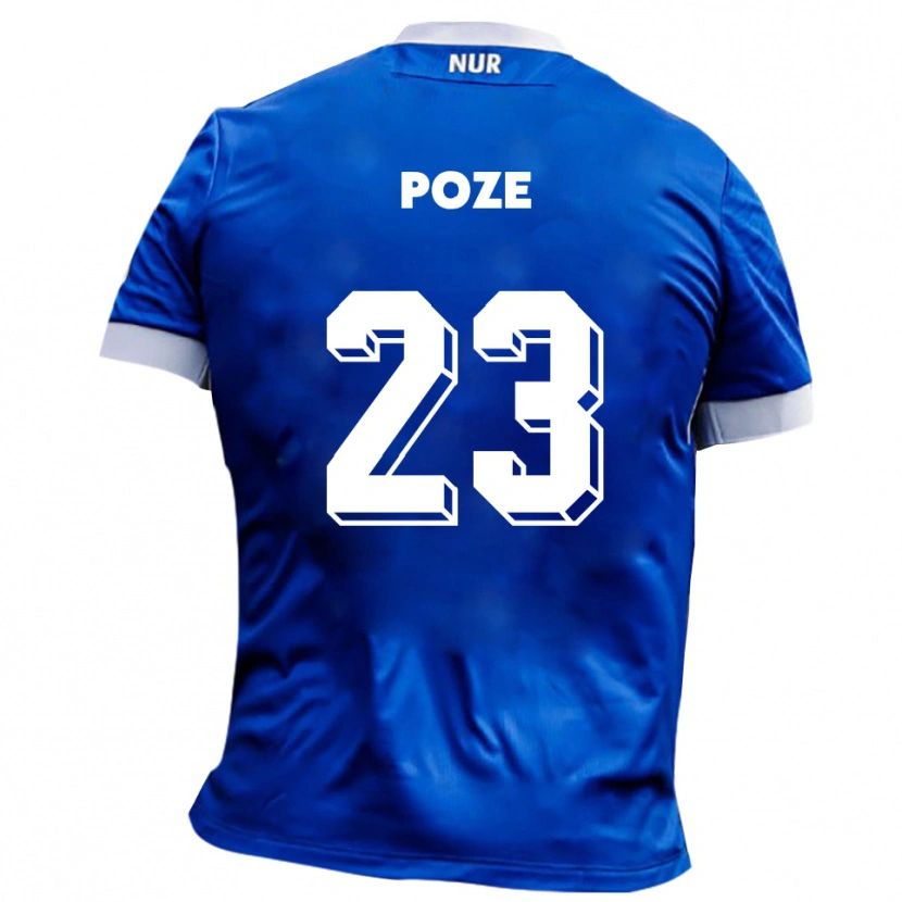 Danxen Kinder Paulas Poze #23 Blau Weiß Auswärtstrikot Trikot 2025/26 T-Shirt Schweiz