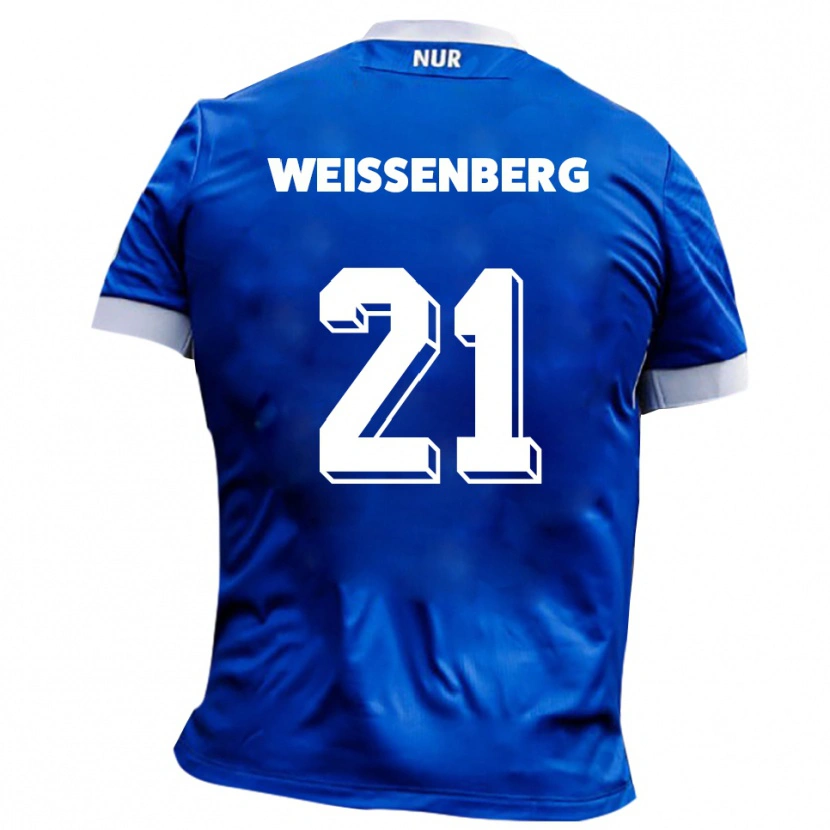 Danxen Kinder Shawn Weißenberg #21 Blau Weiß Auswärtstrikot Trikot 2025/26 T-Shirt Schweiz