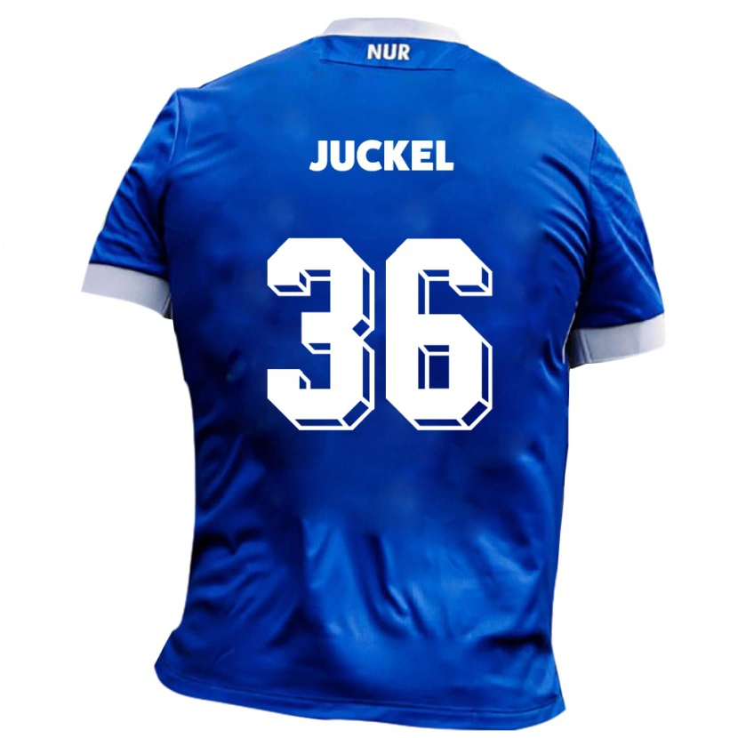 Danxen Kinder Janis Juckel #36 Blau Weiß Auswärtstrikot Trikot 2025/26 T-Shirt Schweiz