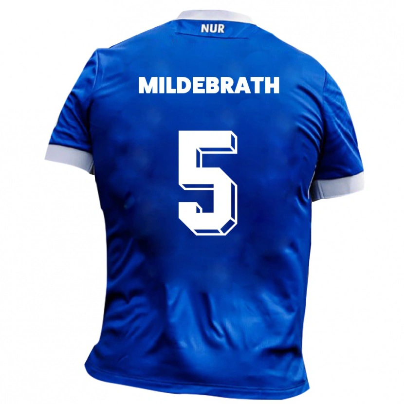 Danxen Kinder Matti Mildebrath #5 Blau Weiß Auswärtstrikot Trikot 2025/26 T-Shirt Schweiz